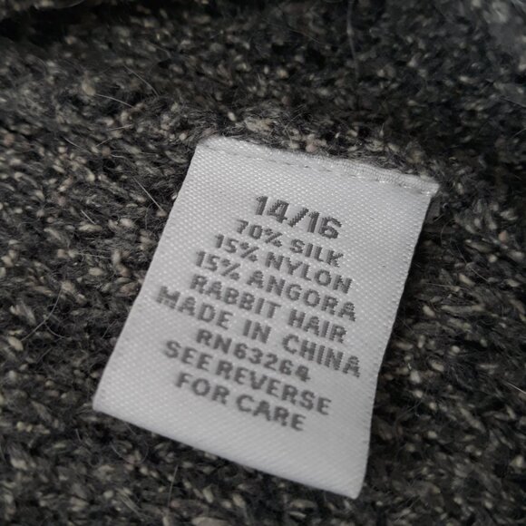 NWT Vtg Silk Angora Button Argyle Cardigan Sweater 14/16 Short Sleeve Dress Barn - Picture 7 of 7